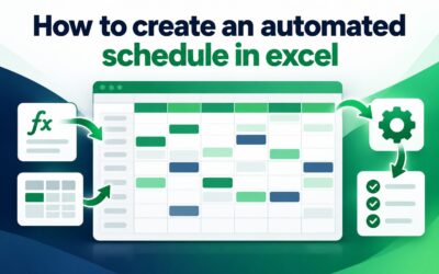 How to Create an Automated Schedule in Excel (Step-by-Step)